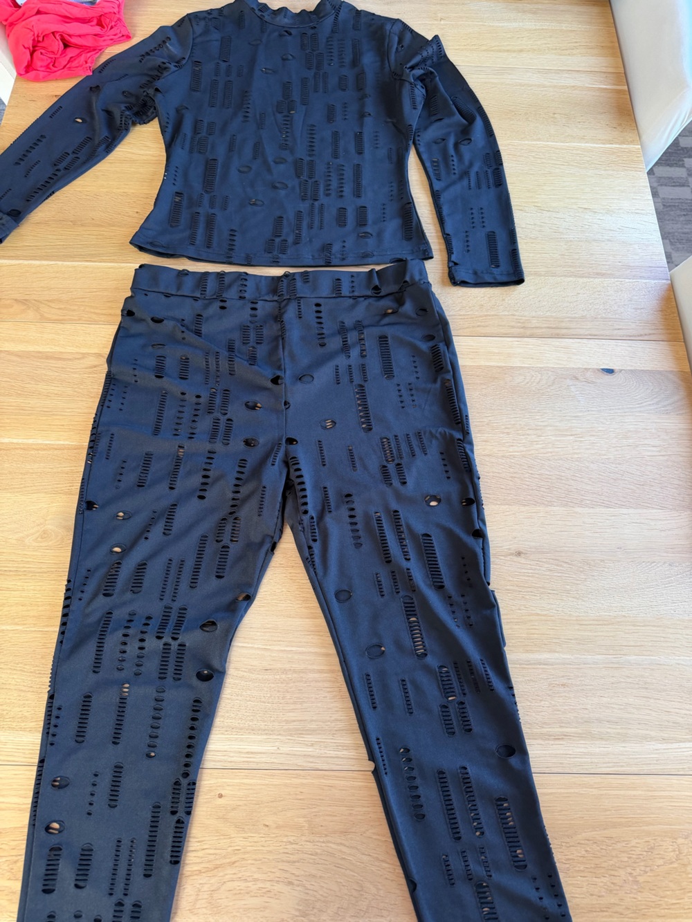 Black Distressed High-Waist Women’s Pants